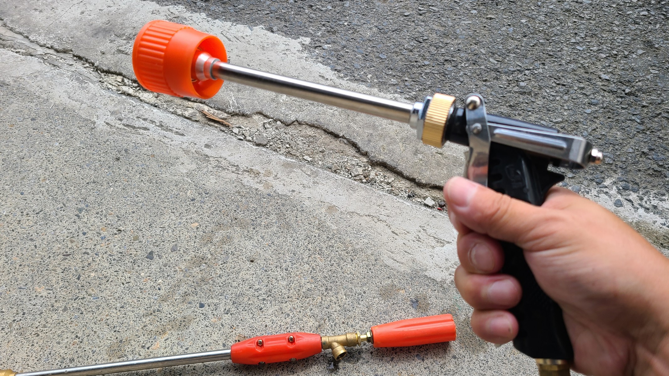 エンジン式　噴霧器ノズル　ガンタイプレビュー