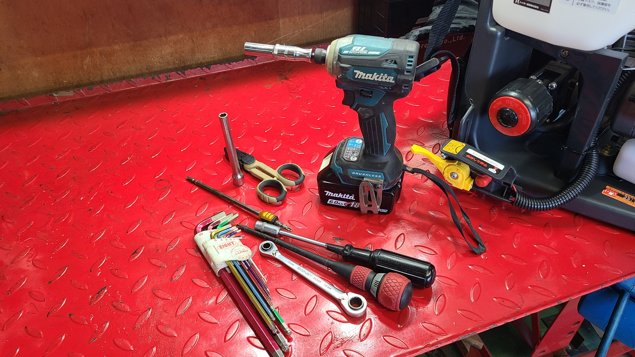 インパクトレンチ気をつけて　💦