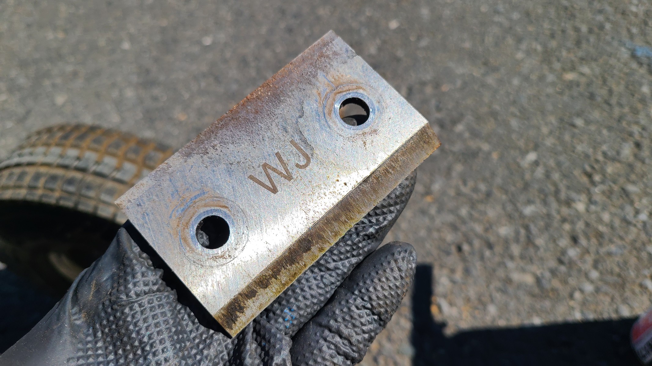 エンジン式　粉砕機　刃の外し方